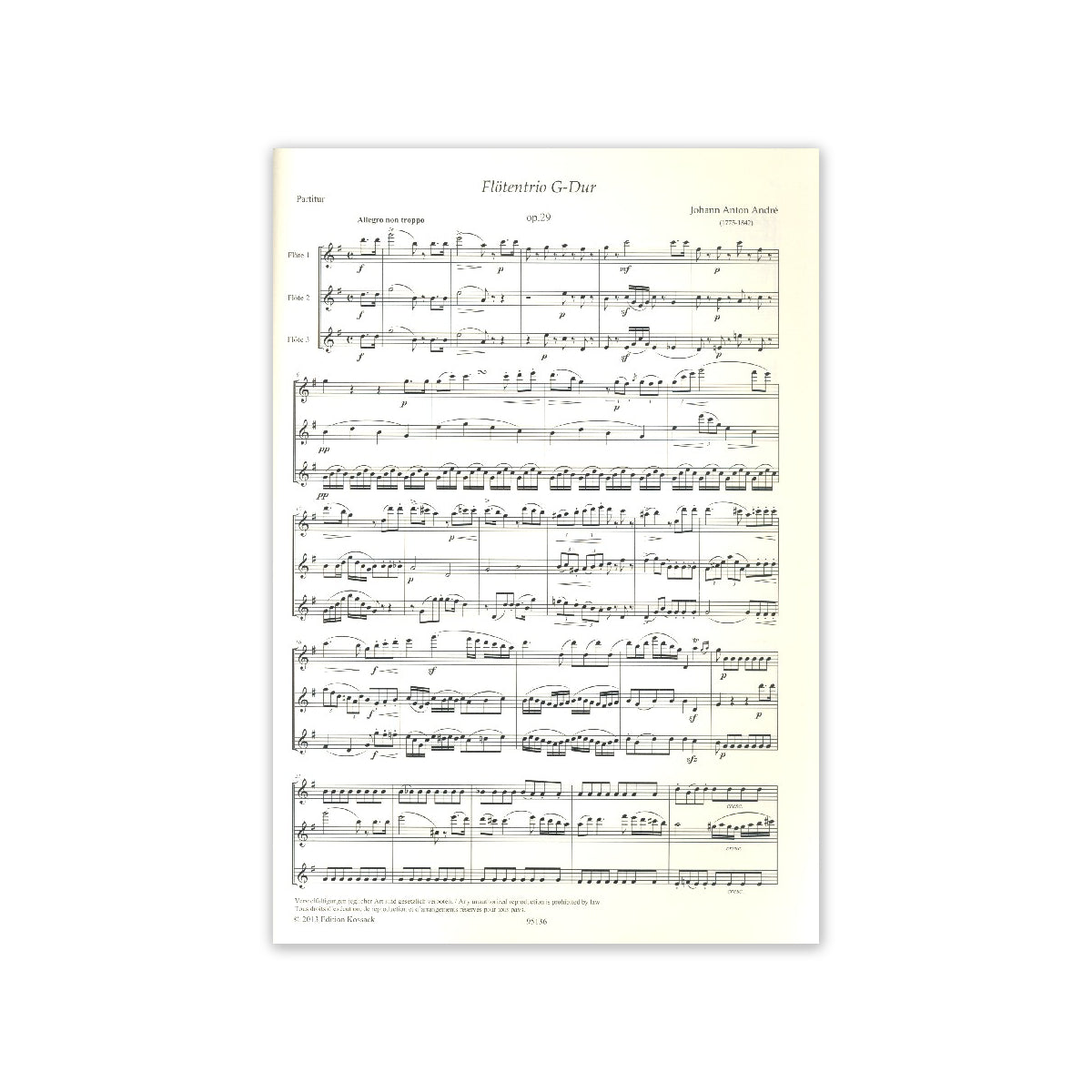 André, Flötentrio G-Dur op.29
