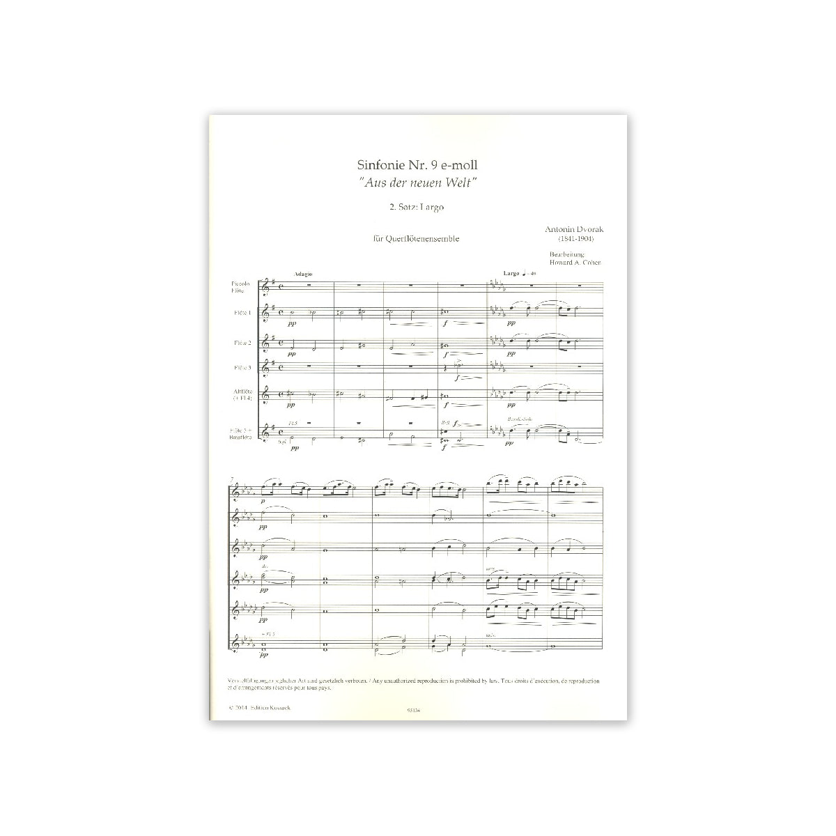 Dvorak, Largo aus der Sinfonie Nr.9 e-moll