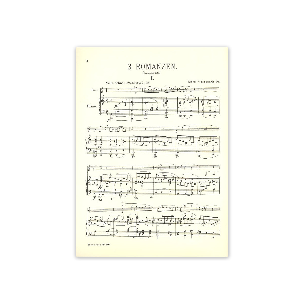 Schumann, Drei Romanzen op.94-33848 View 1