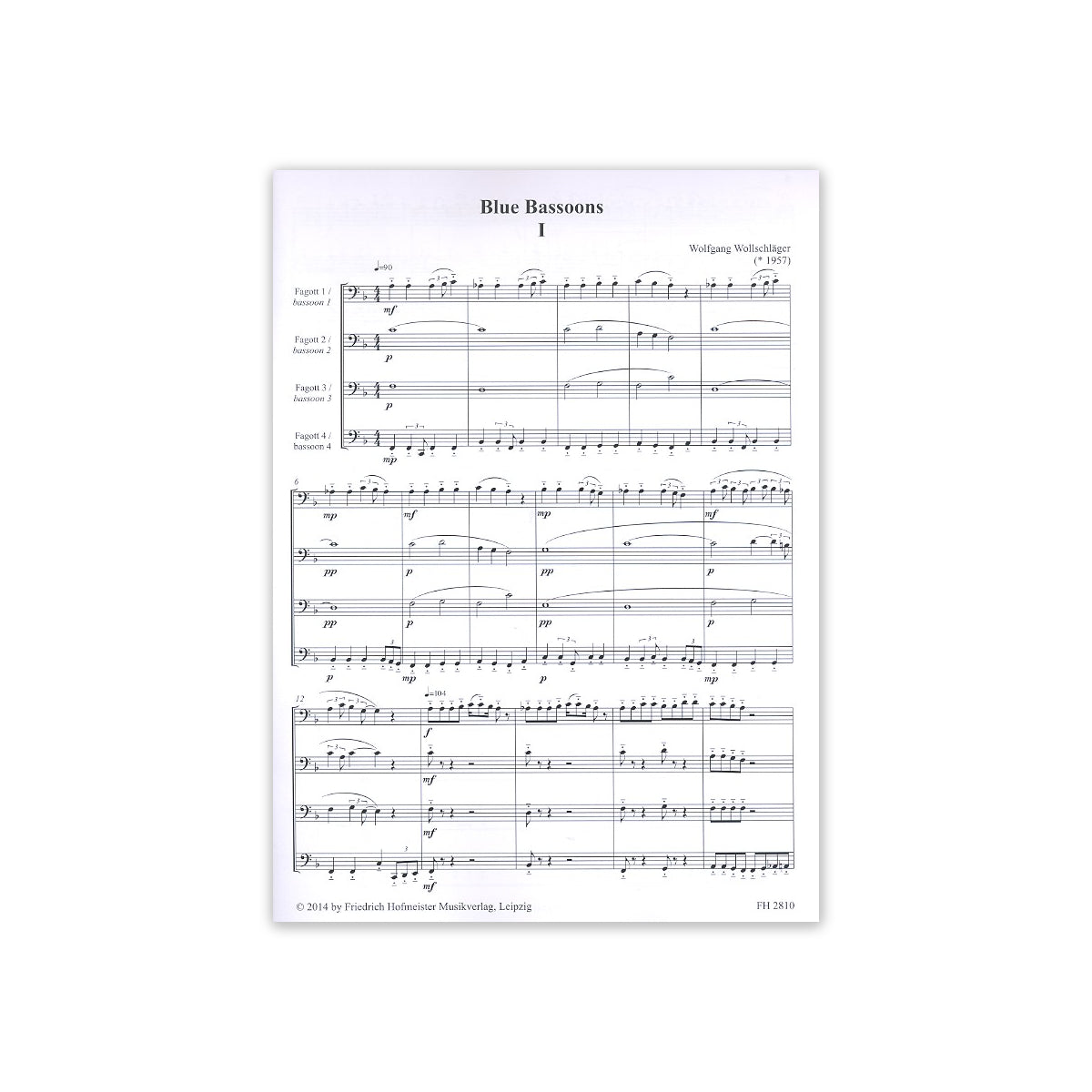 Wollschläger, Blue Bassoons View 1