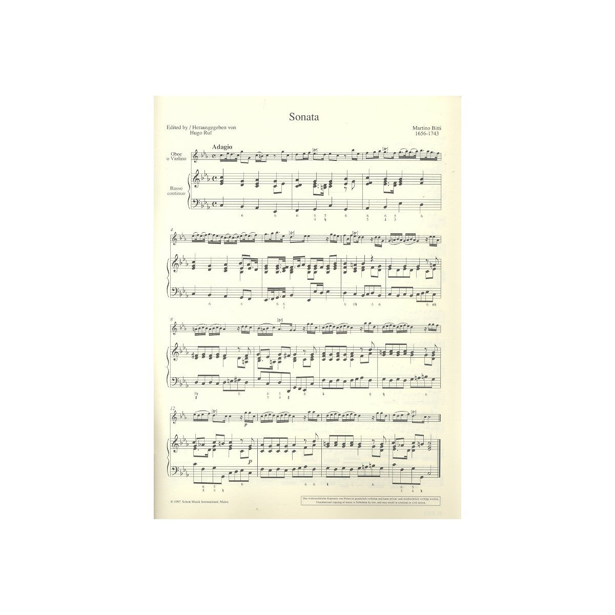 Bitti, Sonate c-moll View 2