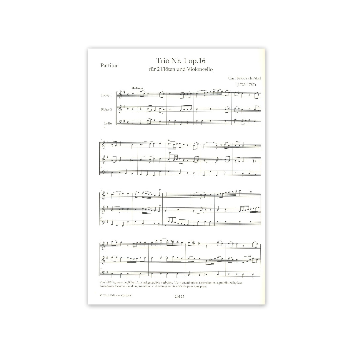 Abel, Trio Nr.1 op.16 View 1