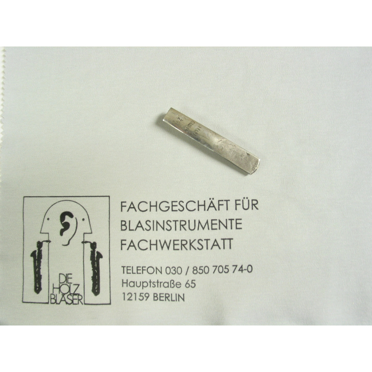 Krawattenklammer Klarinetten-Blatt silber View 1
