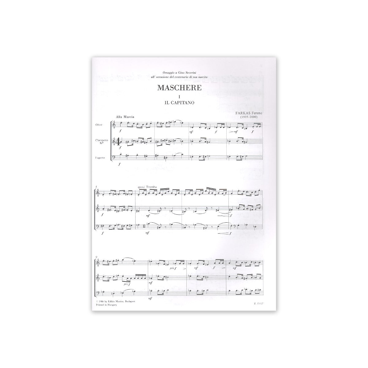Farkas, Maskarade