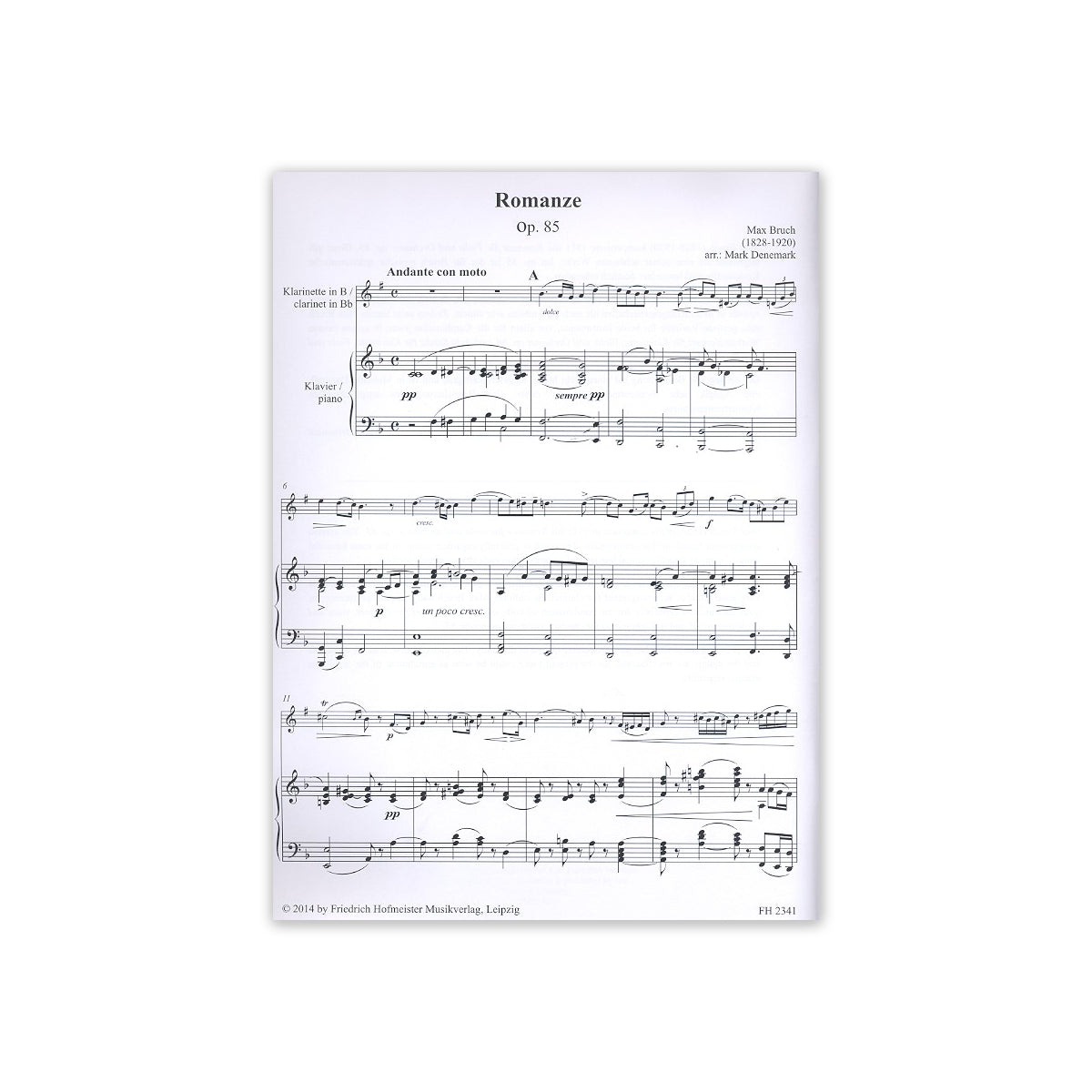 Bruch, Romanze op.85 View 1