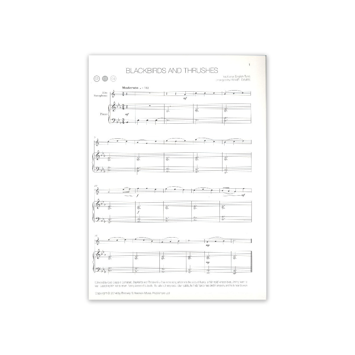 Folk Roots for alto saxophone View 1