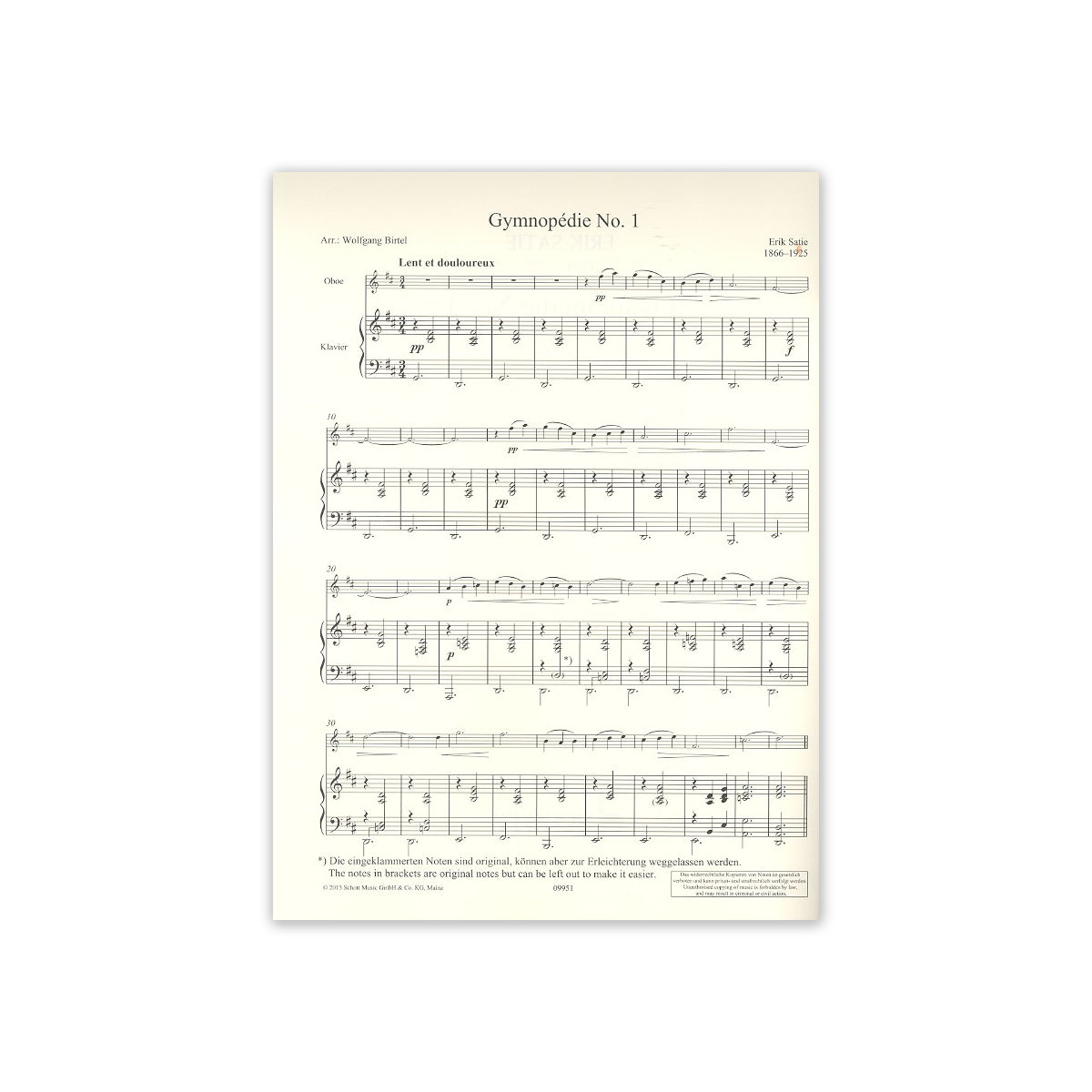 Satie, Gymnopedie Nr.1-35624 View 1