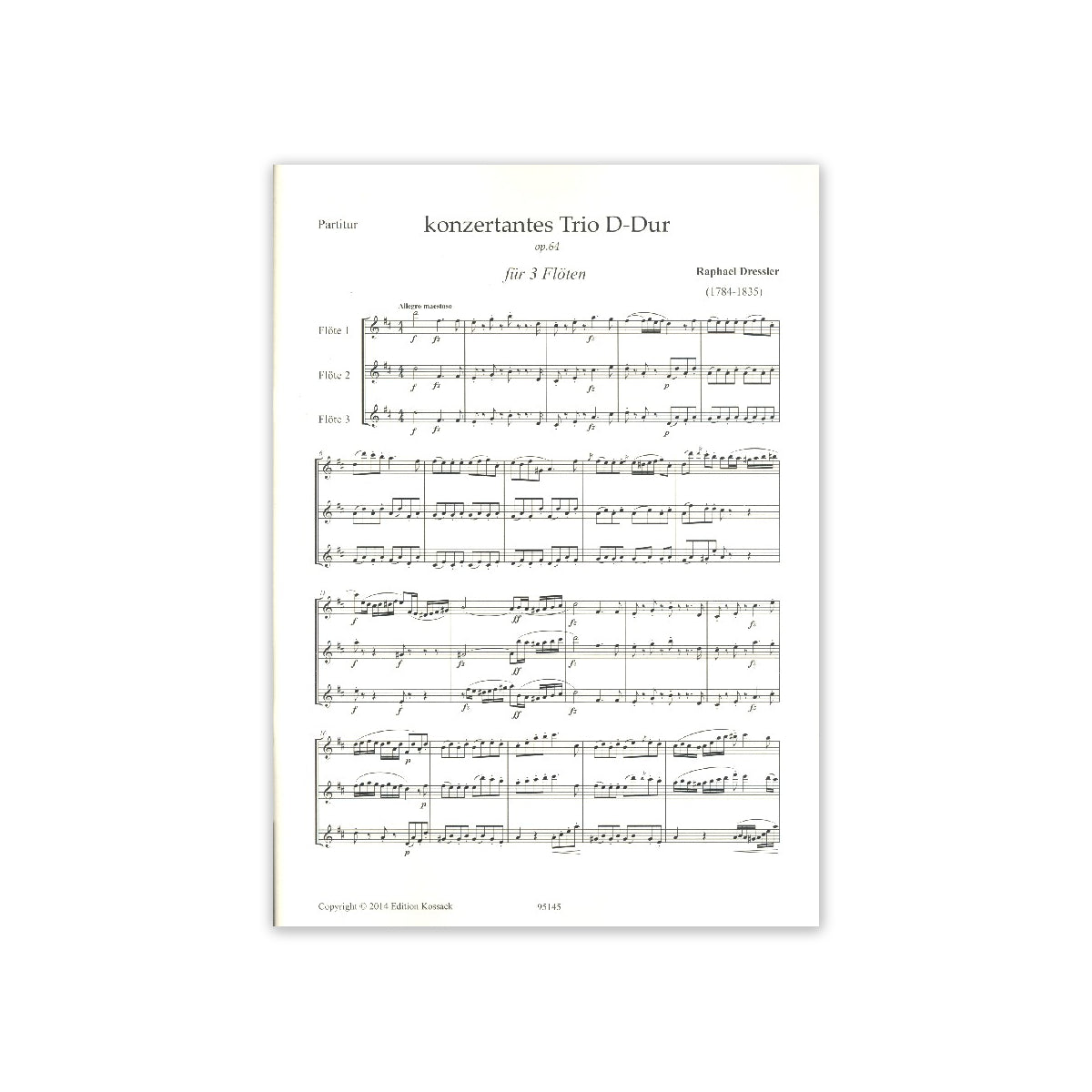 Dressler, Flötentrio D-Dur op.64 View 1