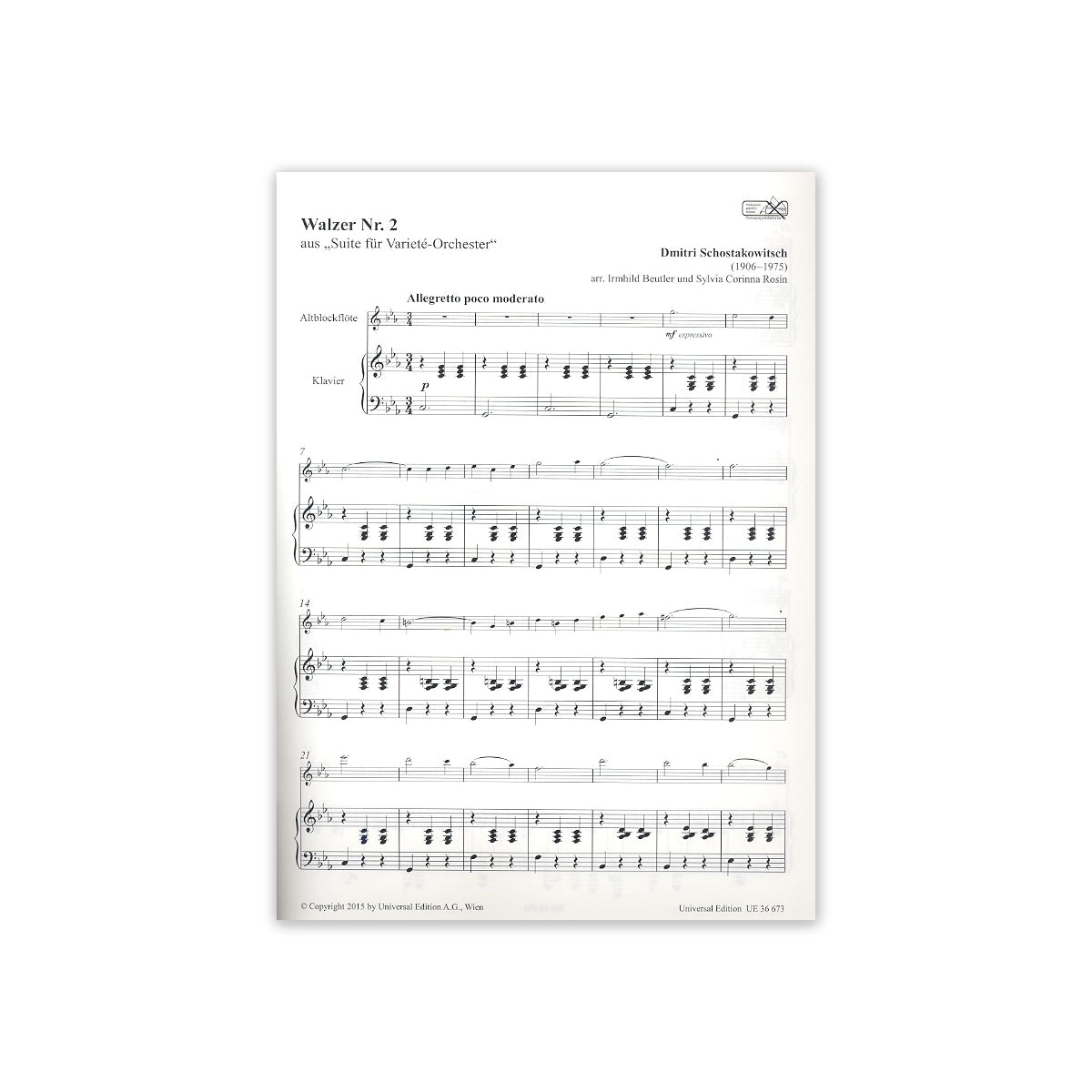 Schostakowitsch, Walzer Nr.2-36245