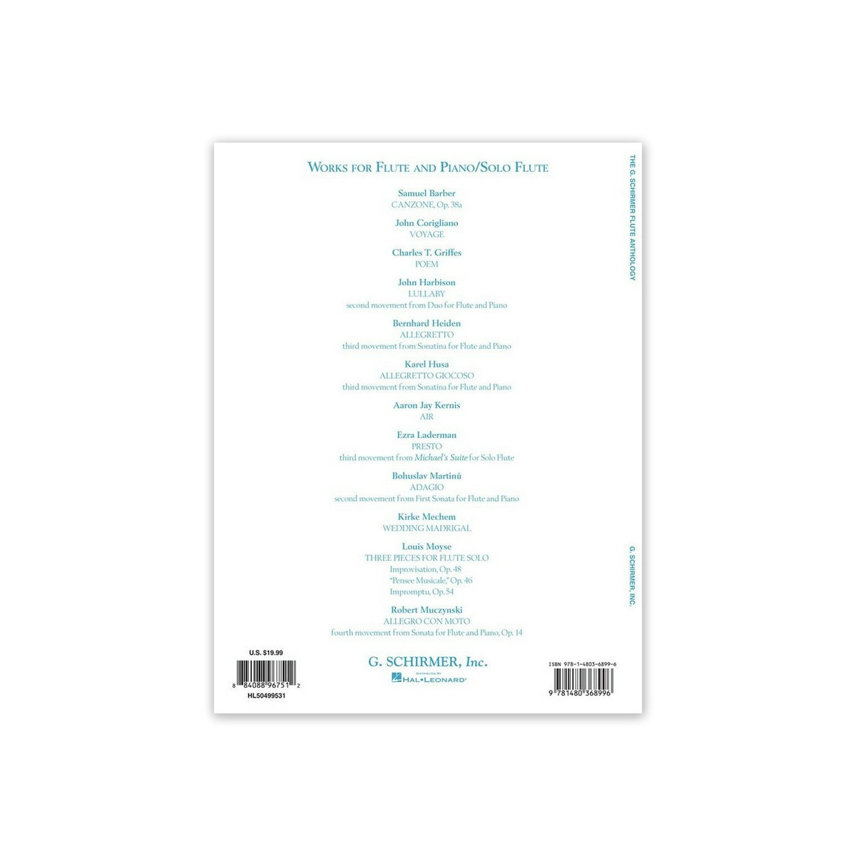 The Schirmer Flute Anthology