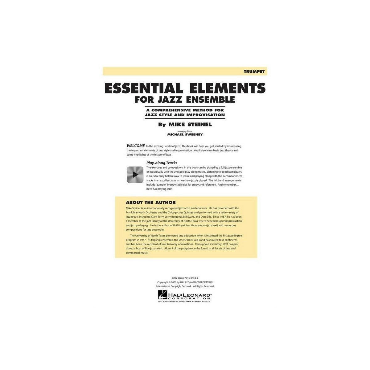 Essential Elements Jazz Ensemble - Trompete View 3