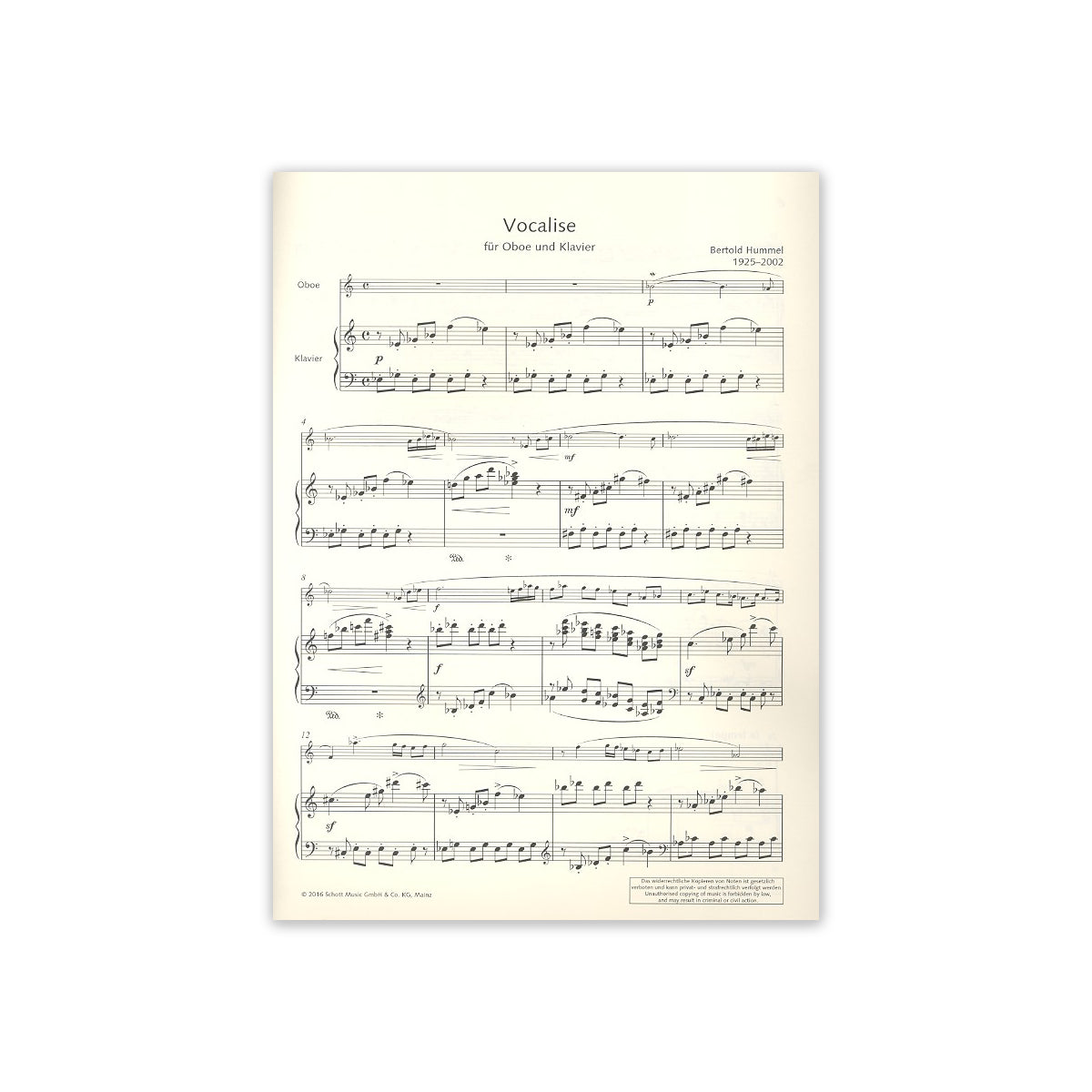 Hummel, Vocalise