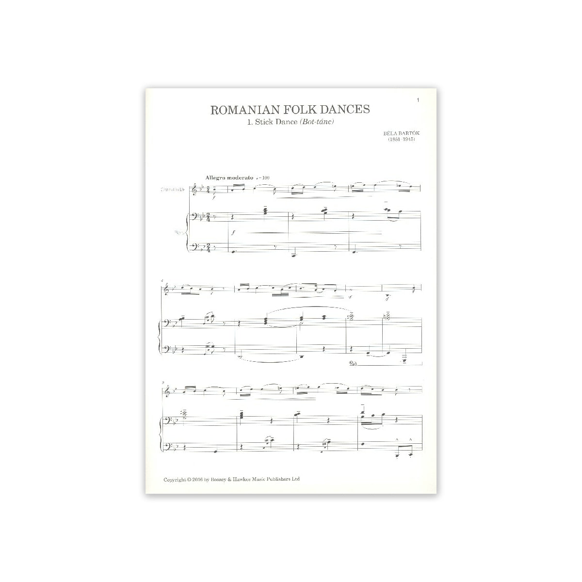 Bartók, Romanian Folk Dances View 1