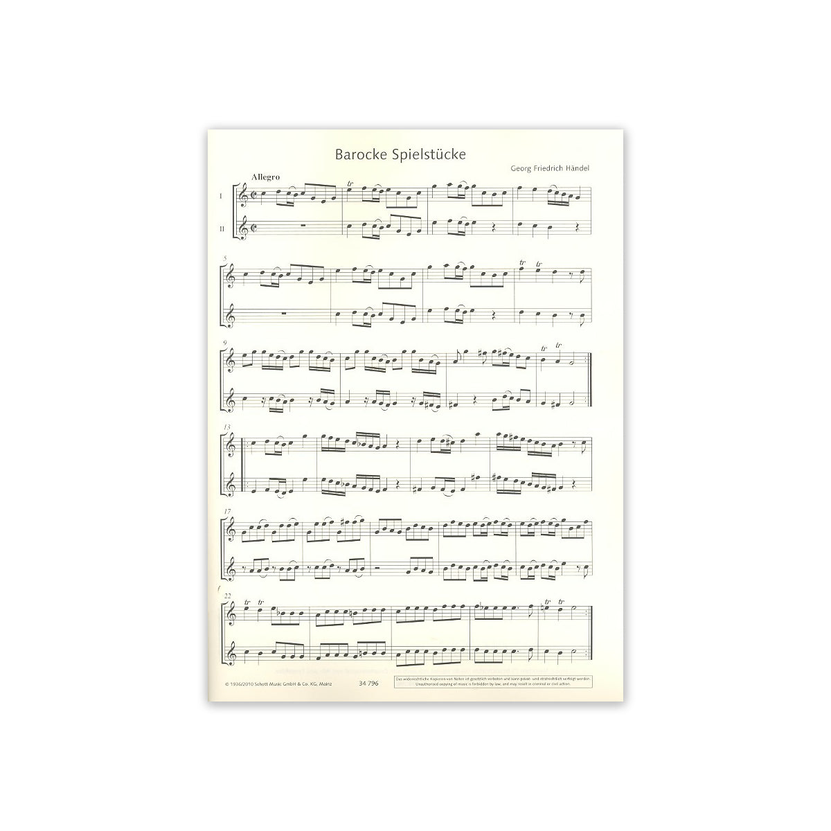 Barocke Spielstücke Band 2 View 2