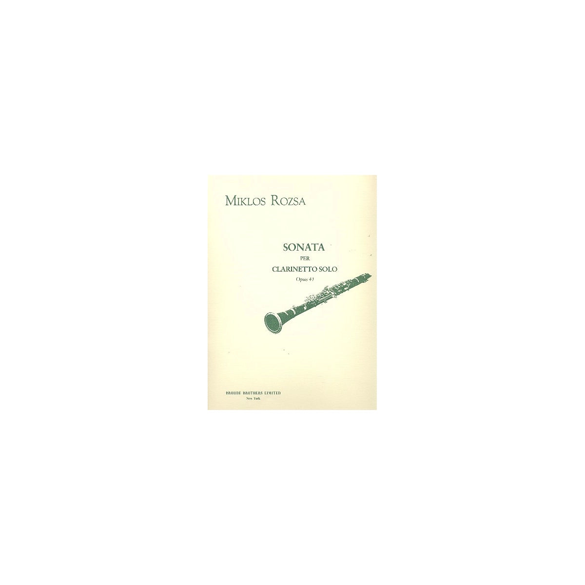 Rozsa, Sonate View 1