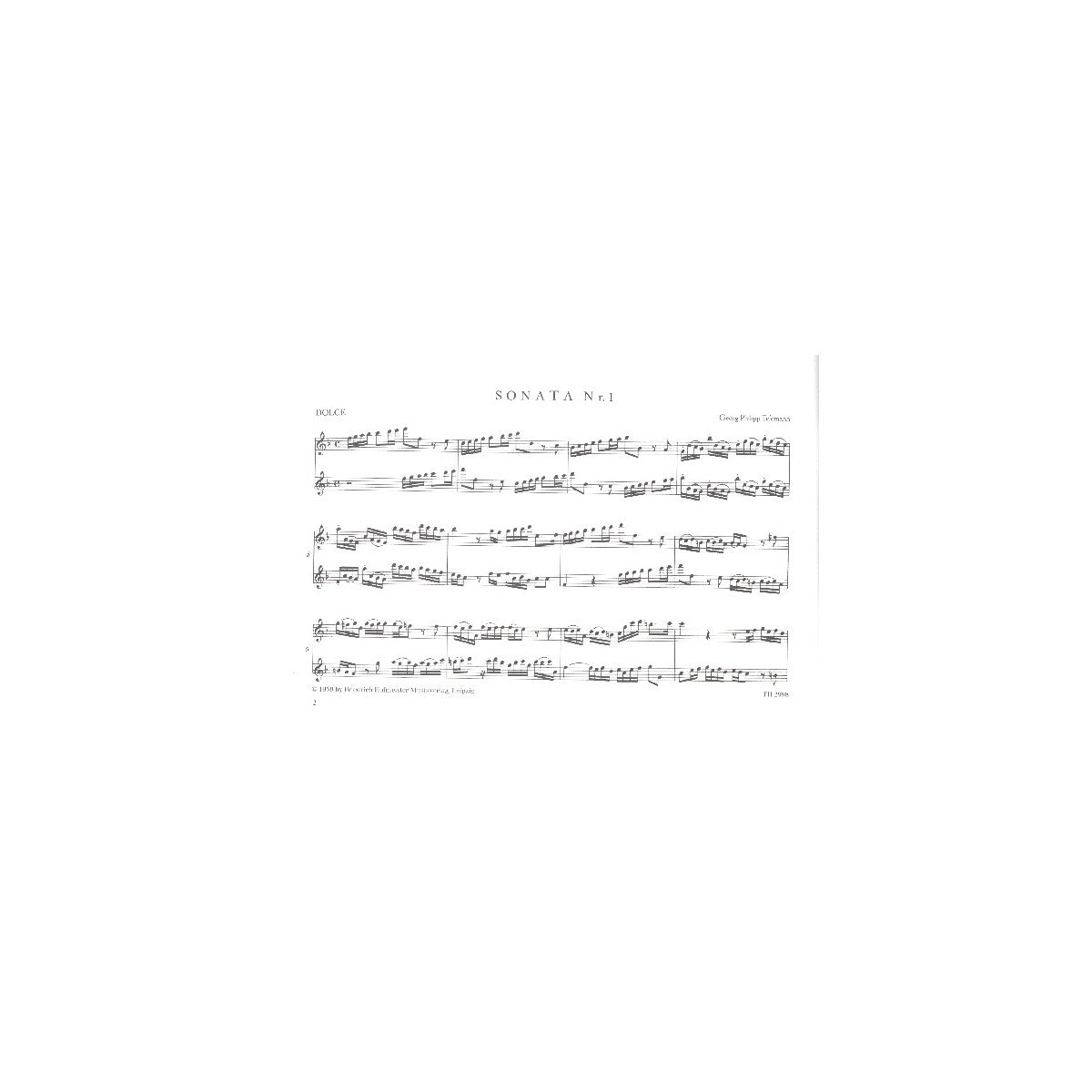 Telemann, 6 Duette Heft 1 View 2