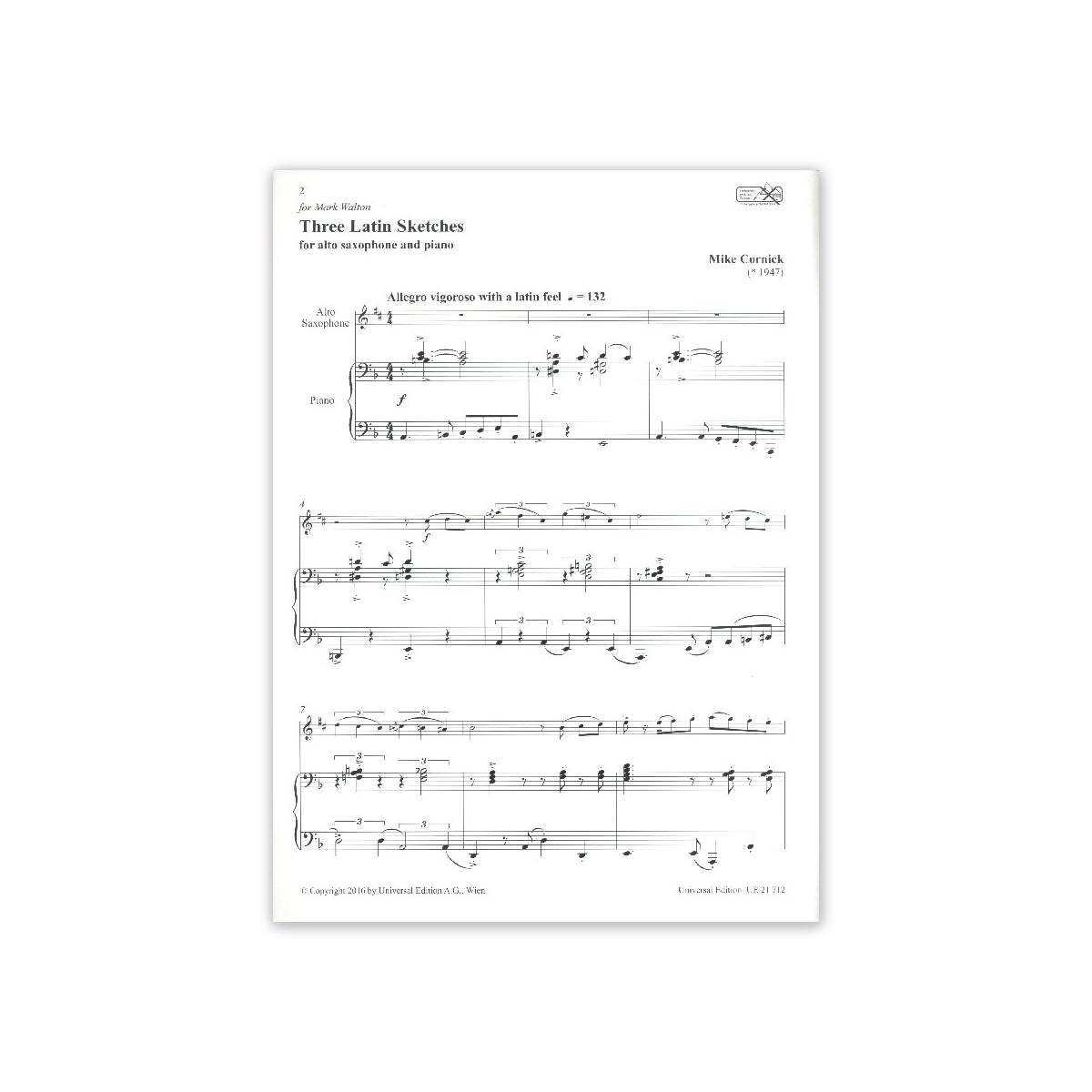 Cornick, Three Latin Sketches