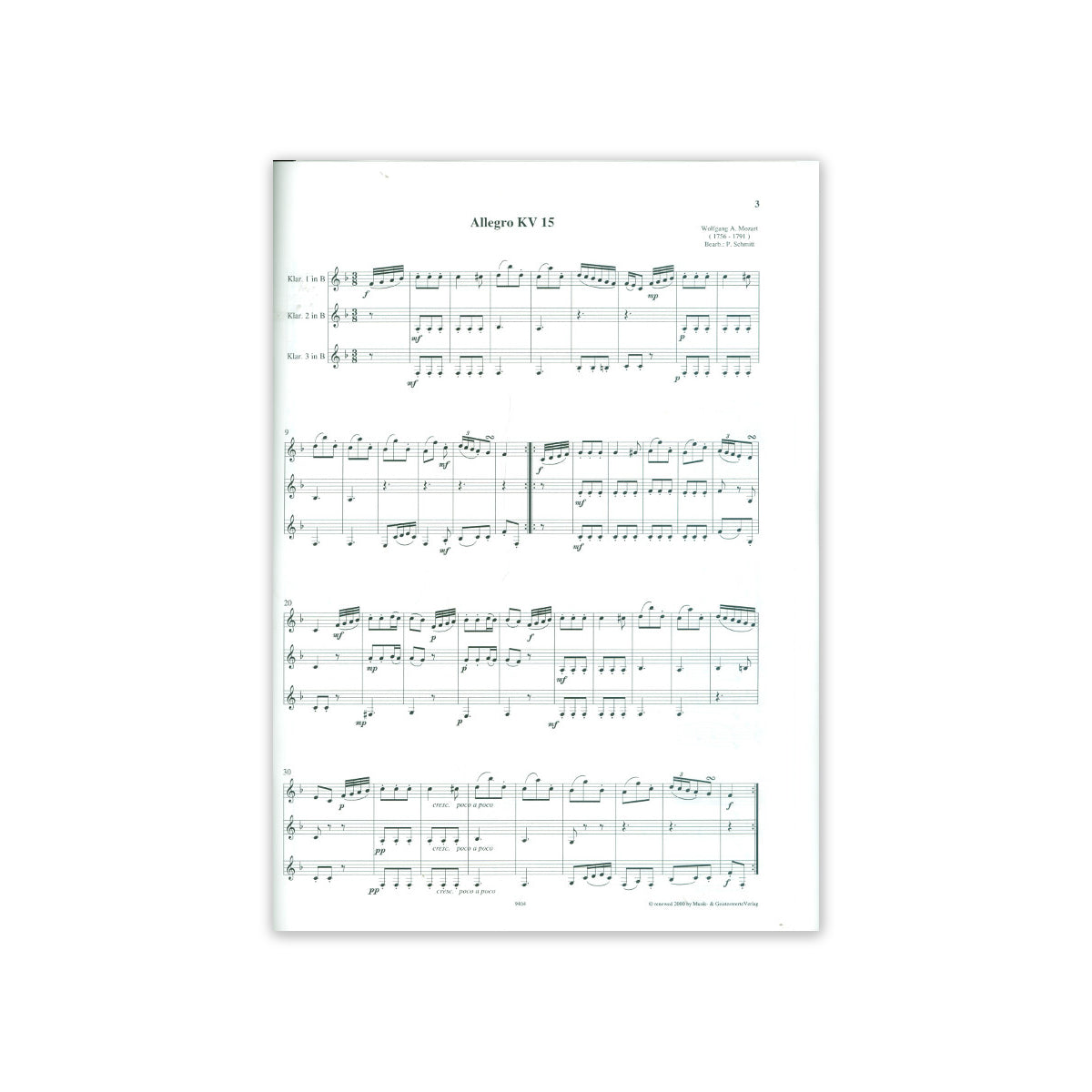 Mozart, Frühe Trios View 1