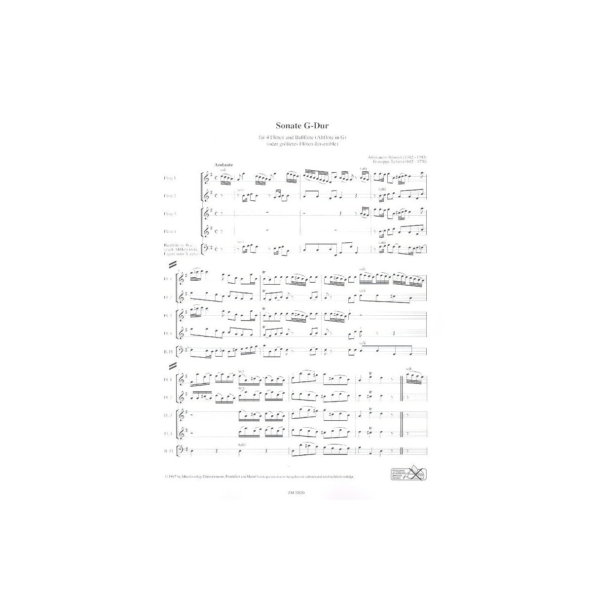 Besozzi/Tartini, Sonate G-Dur View 2