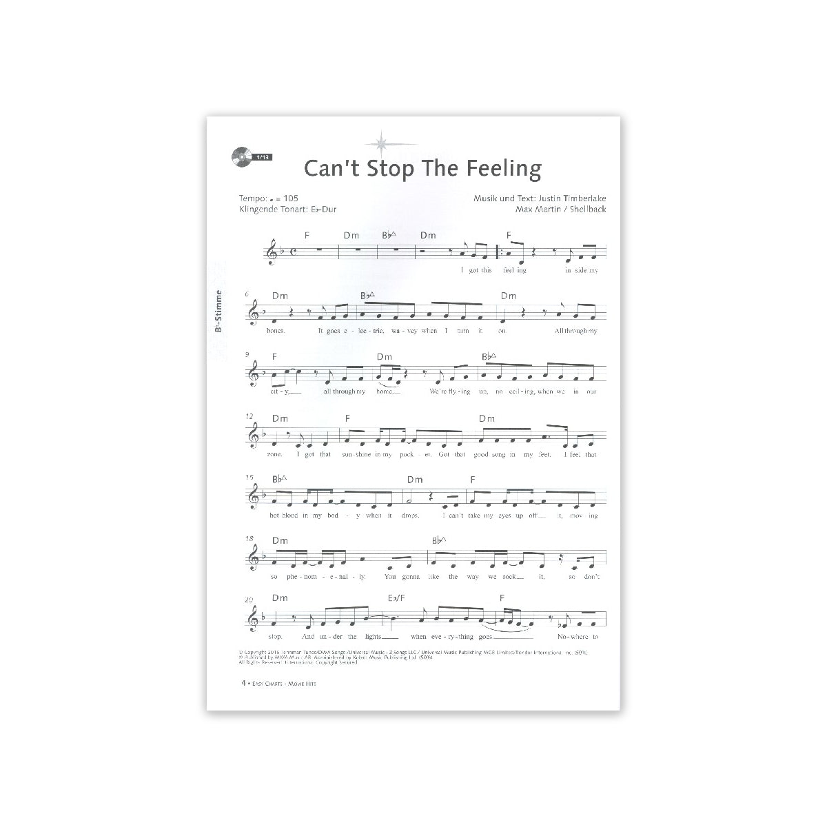Easy Charts Play-Along Movie-Hits View 1