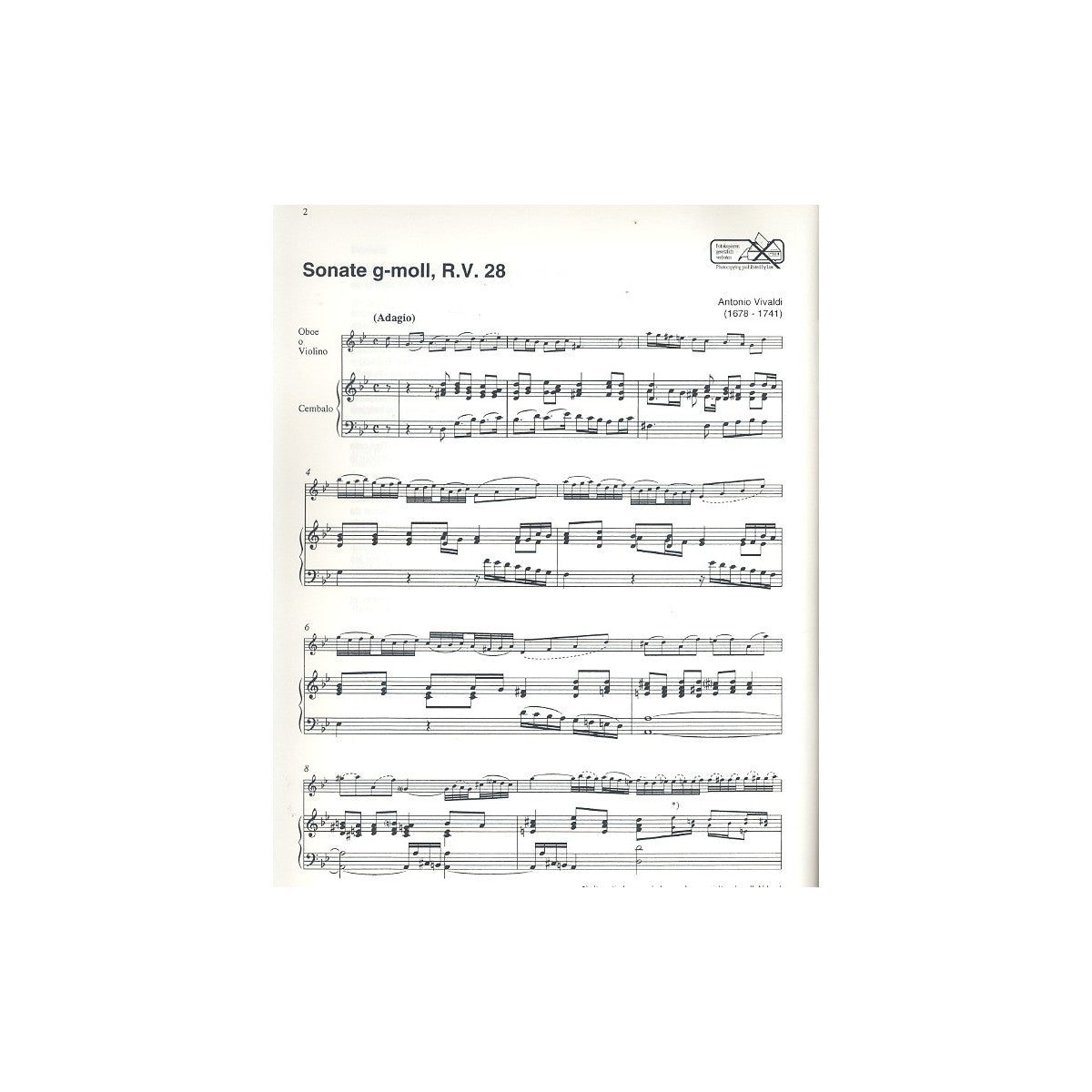 Venezianische Sonaten - Vivaldi, Albinoni View 1