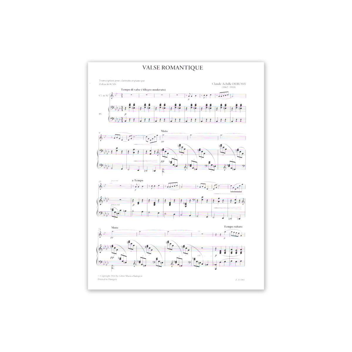 Debussy, Valse romantique
