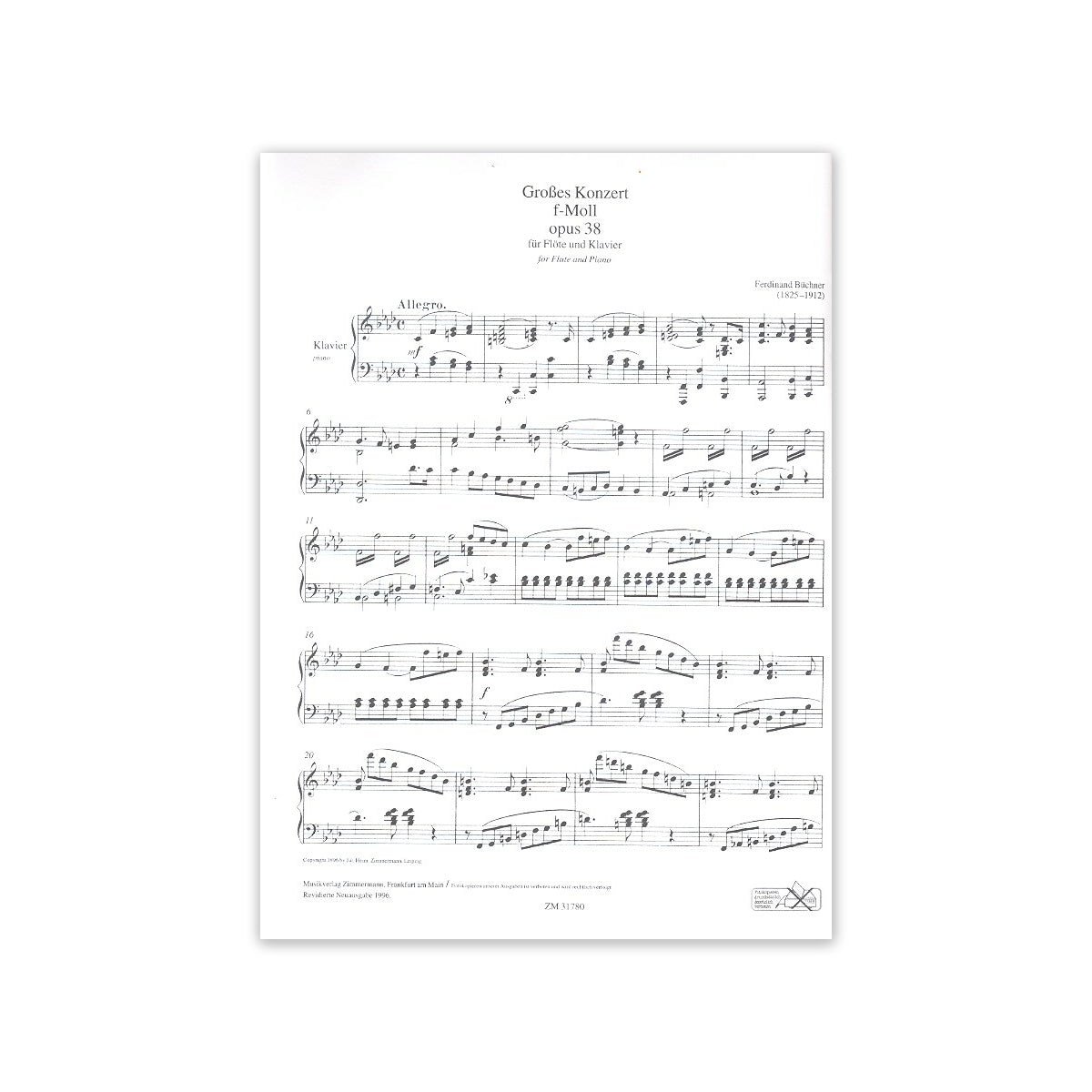 Büchner, Konzert op.38 f-Moll View 1
