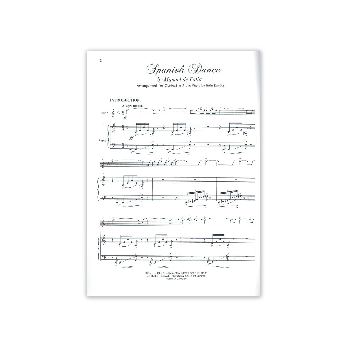 de Falla, Spanish Dance - arr. by Kovacs View 1