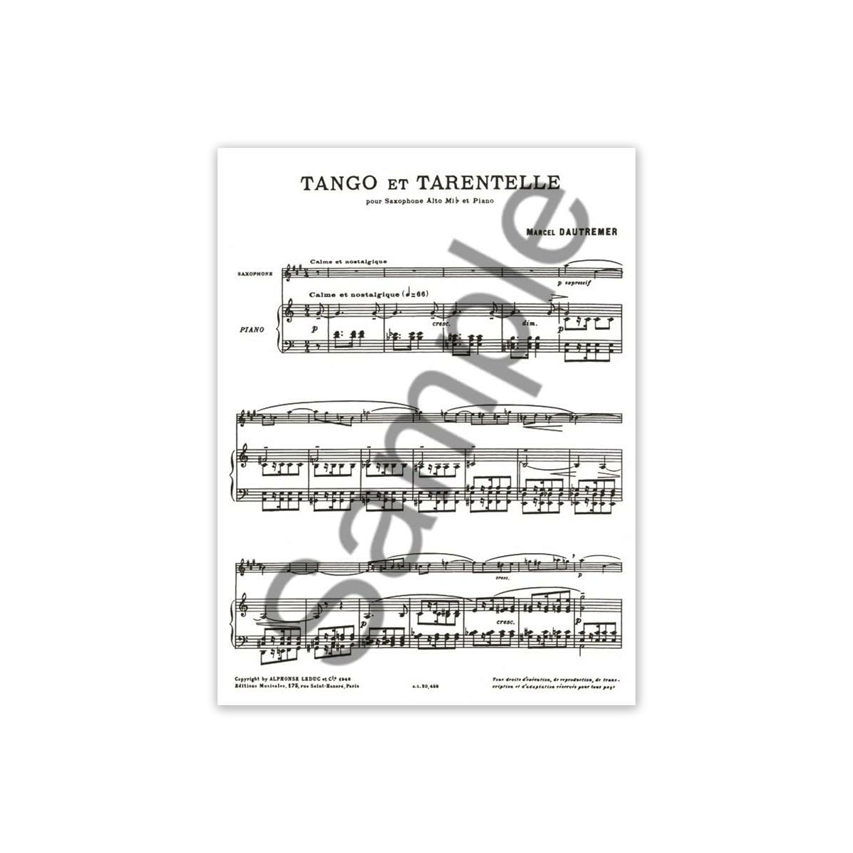 Dautremer, Tango et Tarantelle View 1