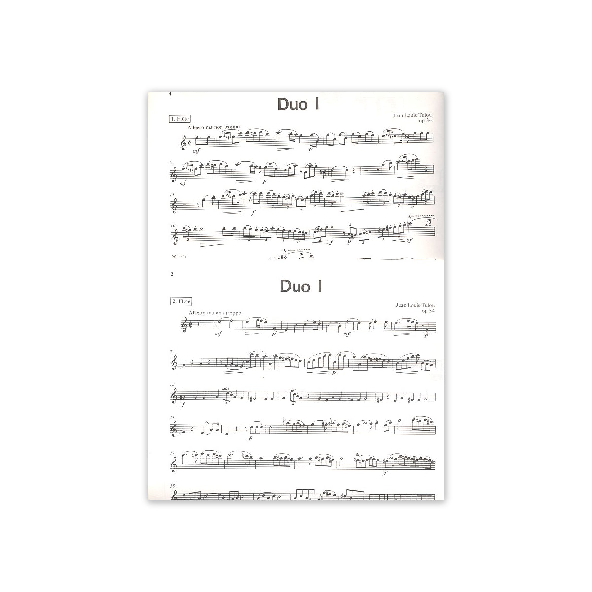 Tulou, 3 Duos concertants op.34 View 1