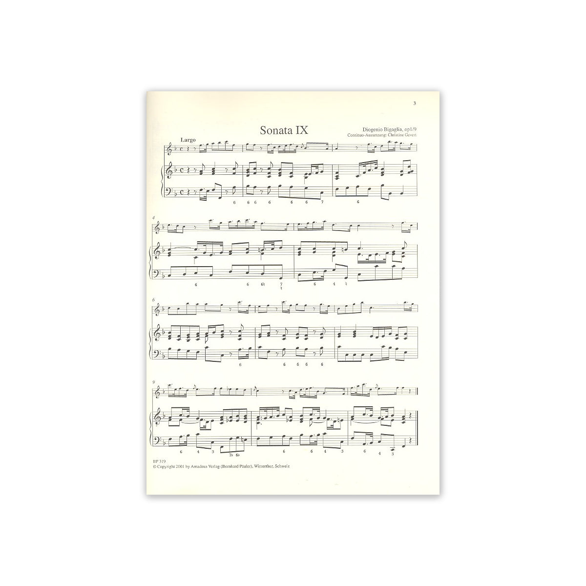 Bigaglia, 12 Sonaten op.1 Bd.3 View 1