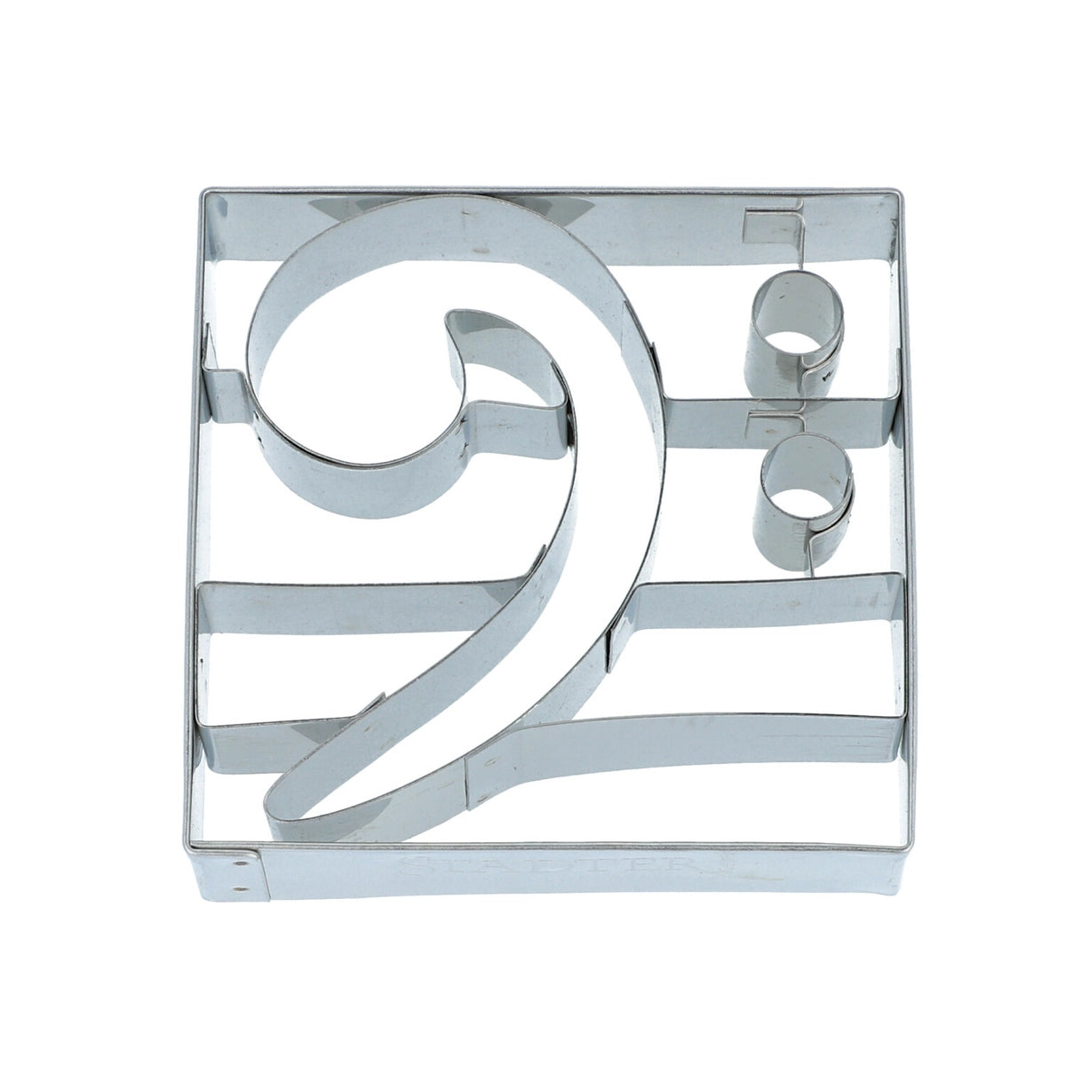 Bass clef cookie cutter