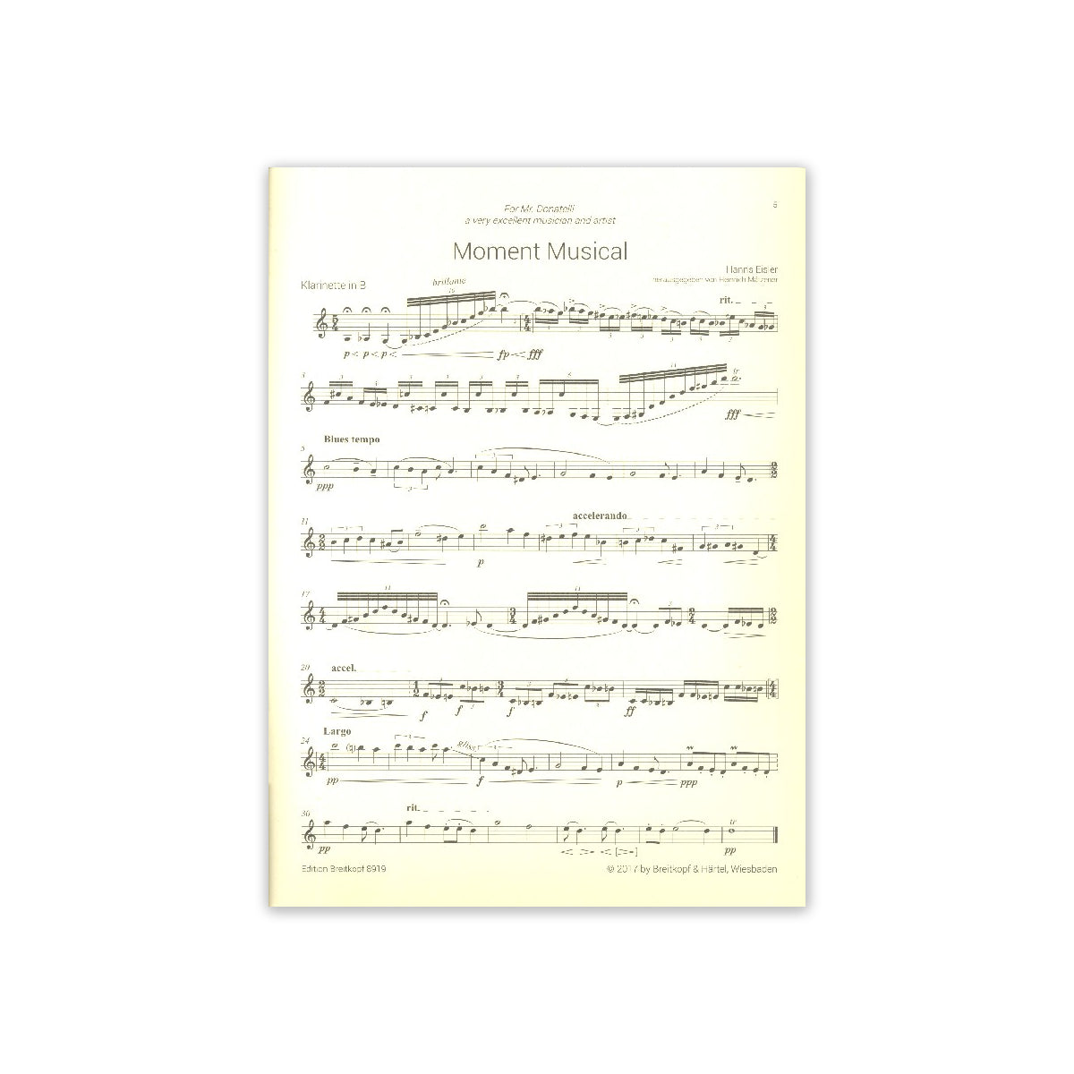 Eisler, Moment Musical View 1
