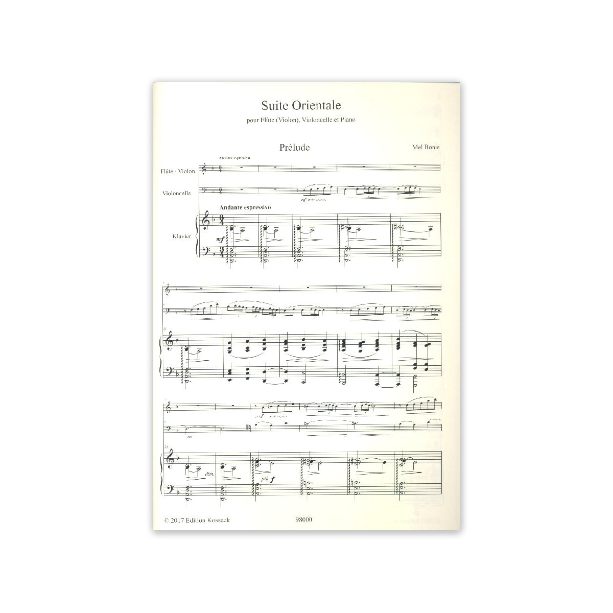 Bonis, Suite orientale - Fl.,Vc.,Klav. View 1
