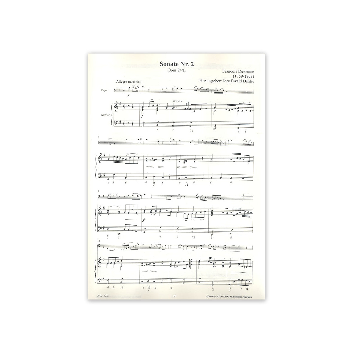 Devienne, Sonate op.24/2 G-Dur View 1