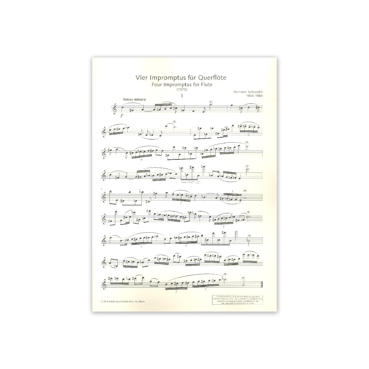 Schroeder, Vier Impromptus