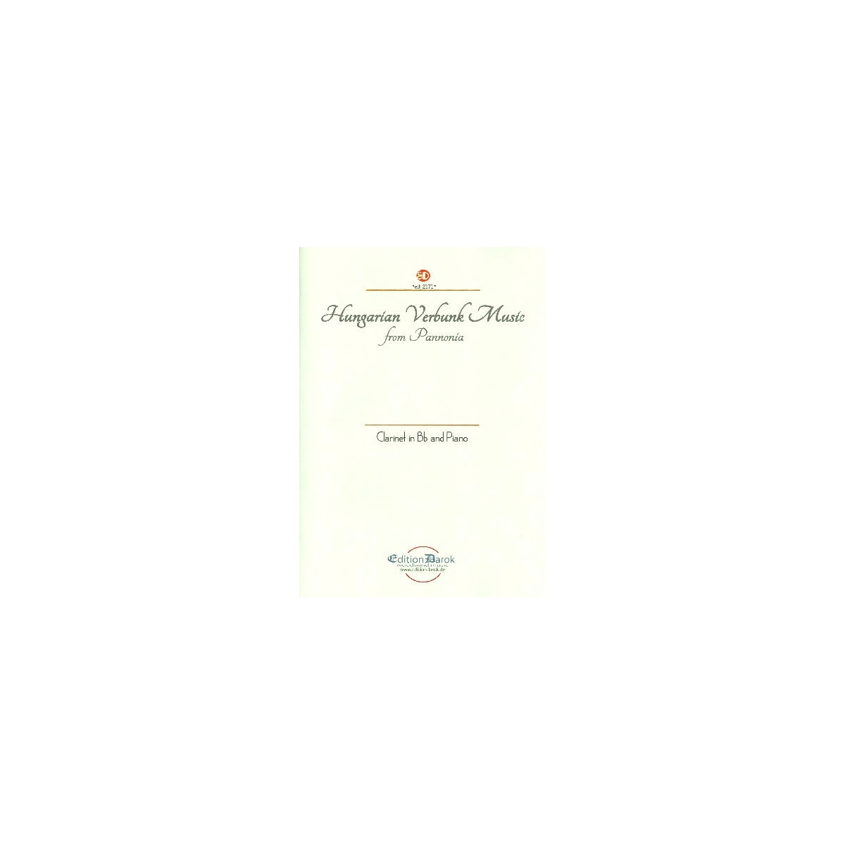 Hungarian Verbunk Music from Pannonia View 1