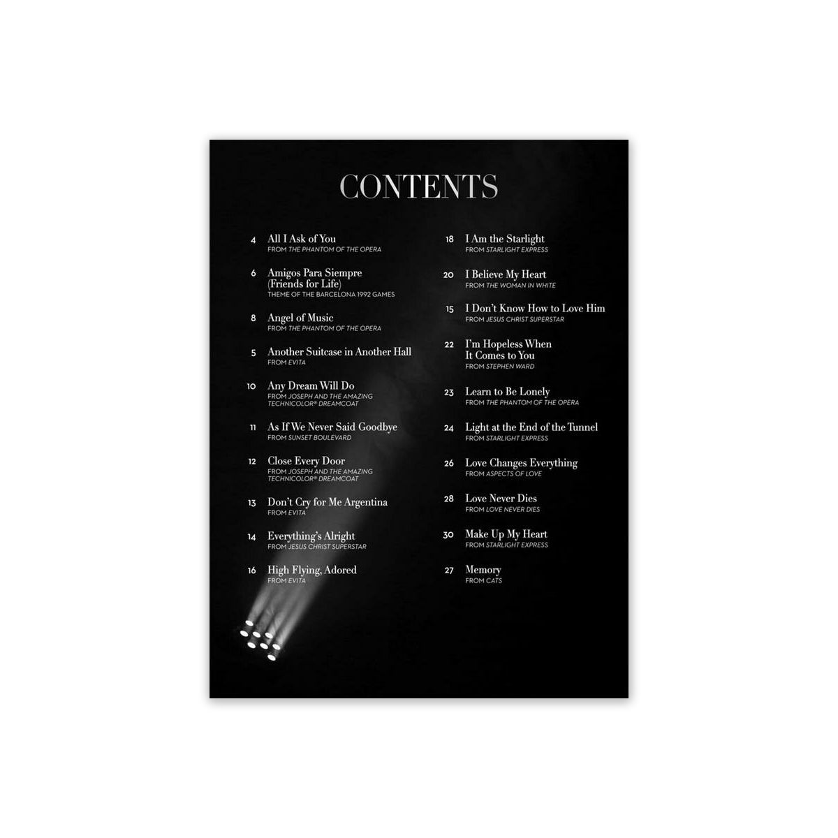 The songs of Andrew Lloyd Webber View 1
