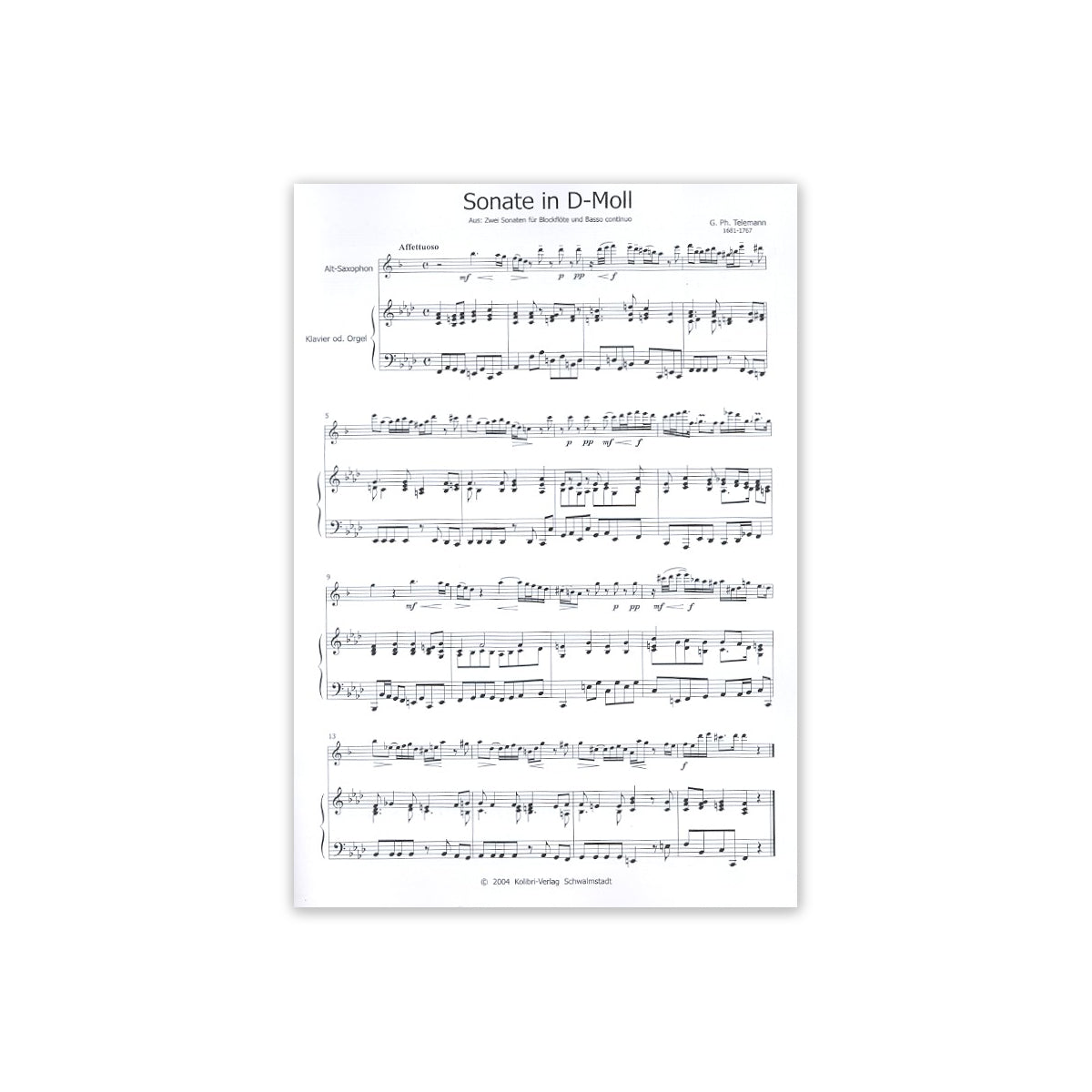 Telemann, Sonate d-Moll-43871