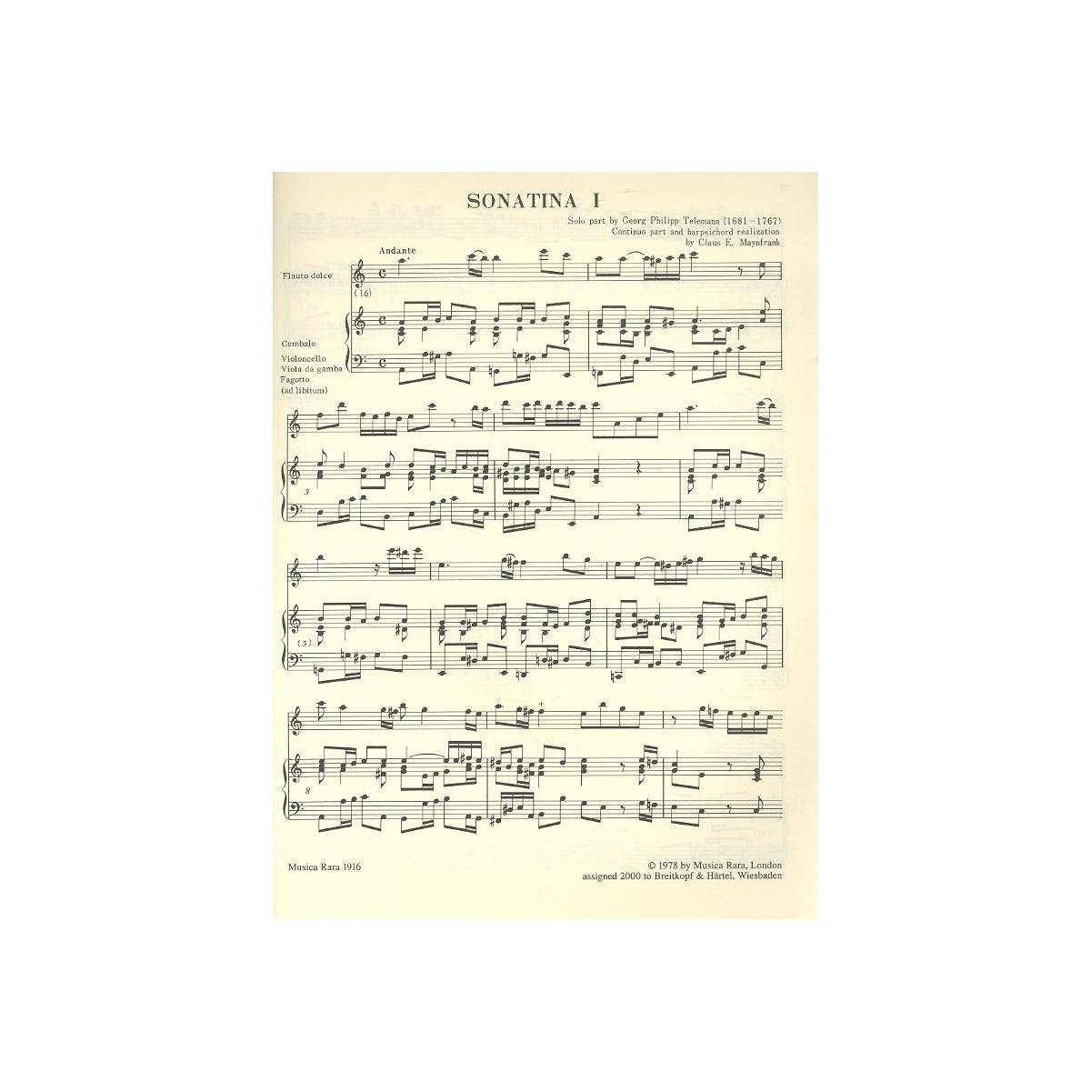 Telemann, 2 Sonaten View 2