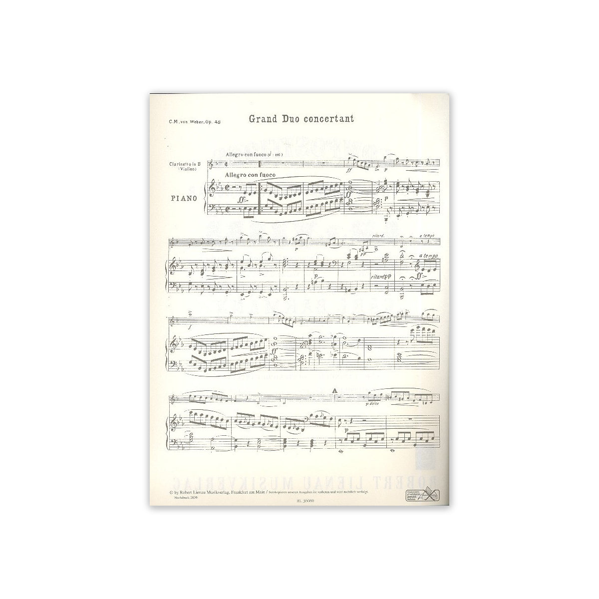 Weber, Grand Duo concertant op.48-44243