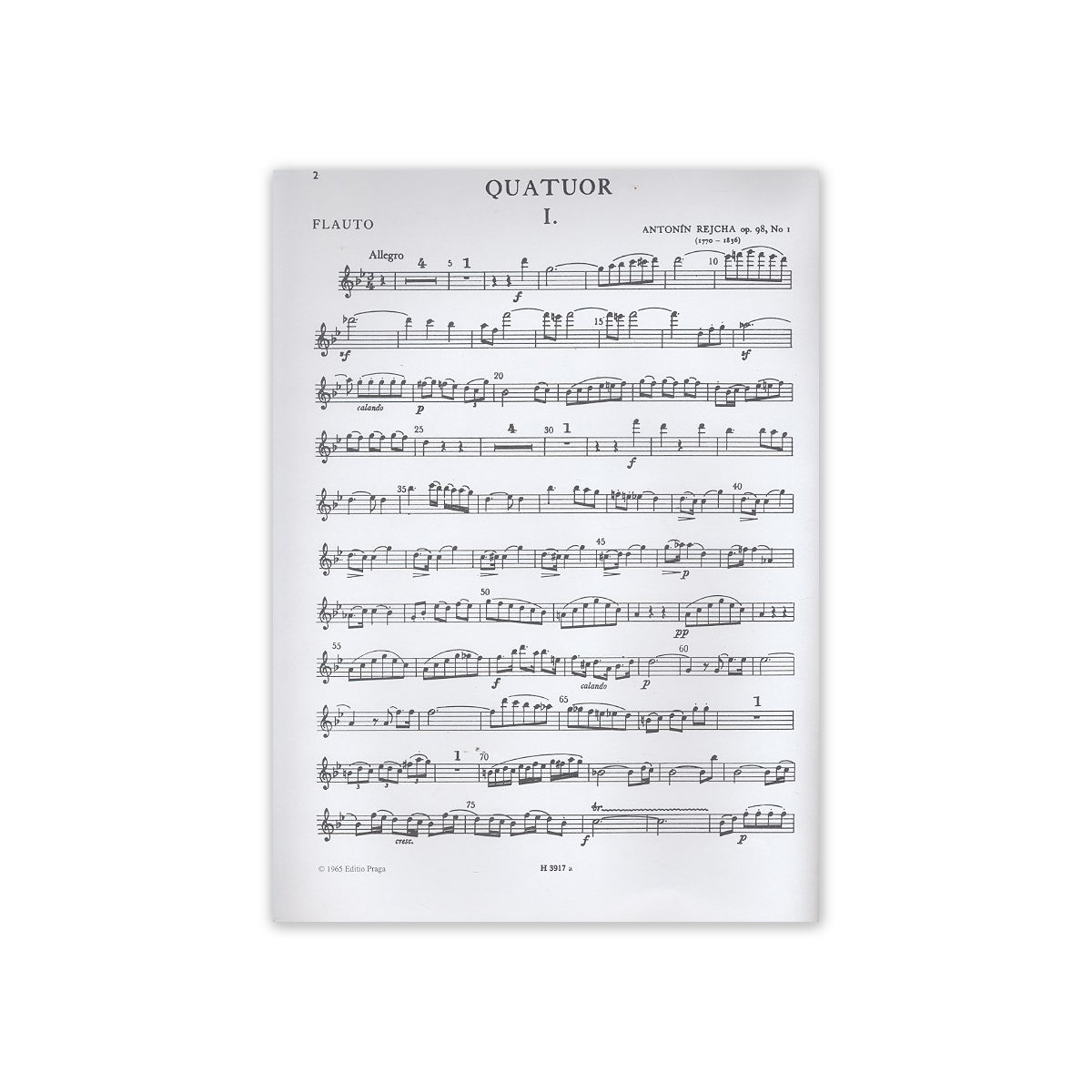 Reicha, 3 Quartette op.98,1-3 - Stimmen View 1