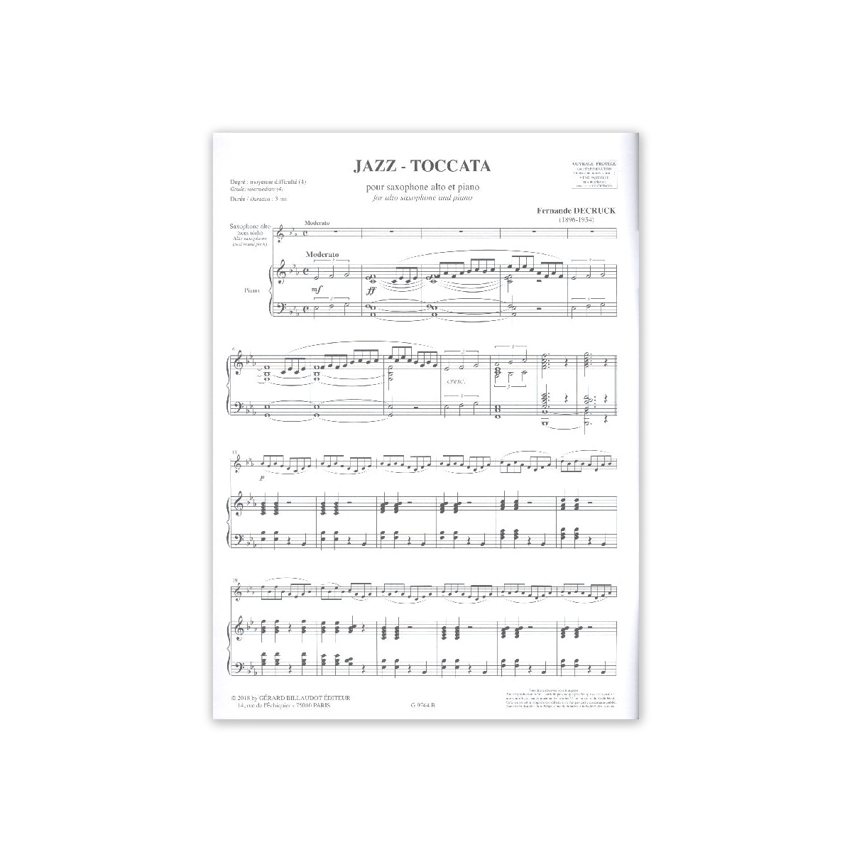 Decruck, Jazz-Toccata