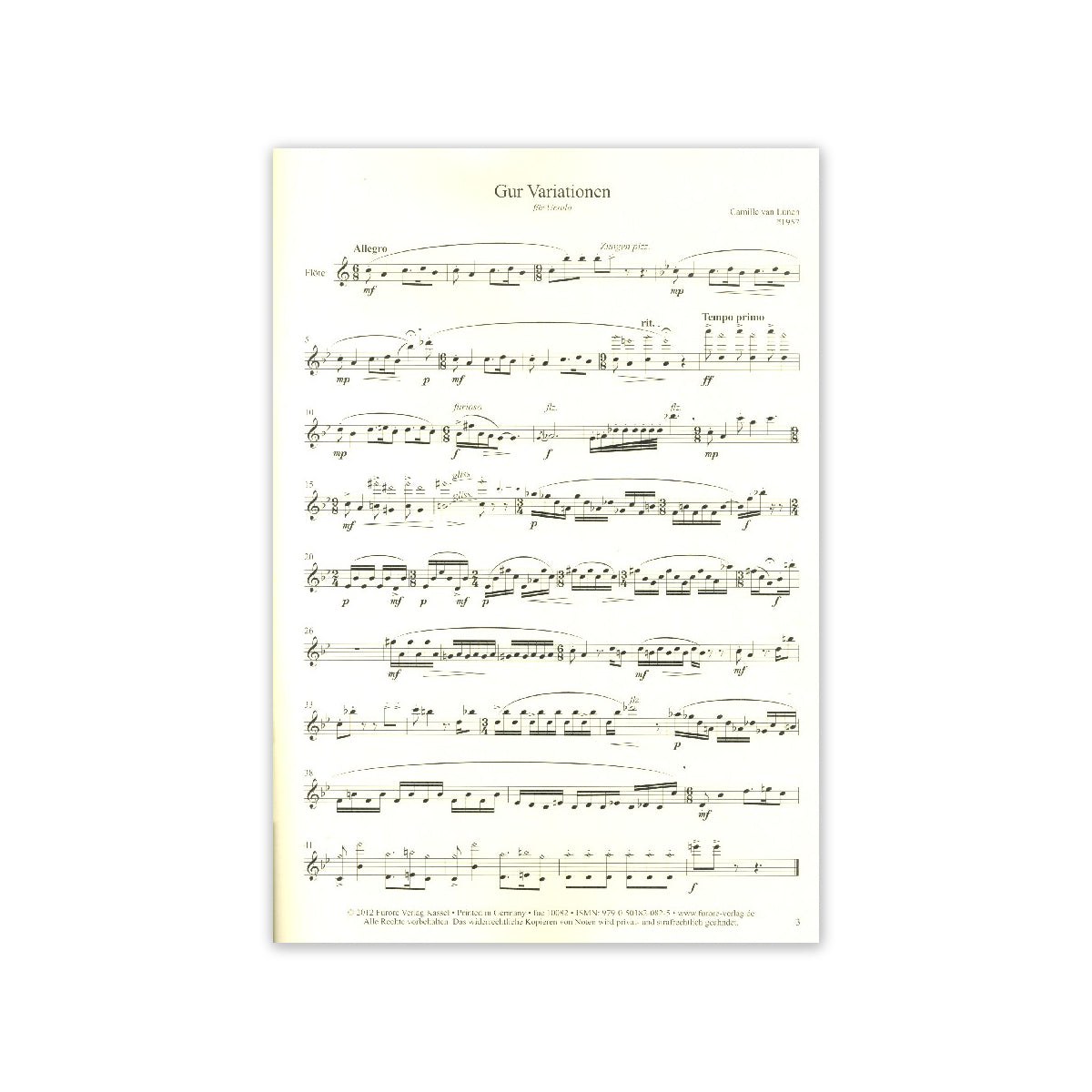 Van Lunen, Variationen View 1