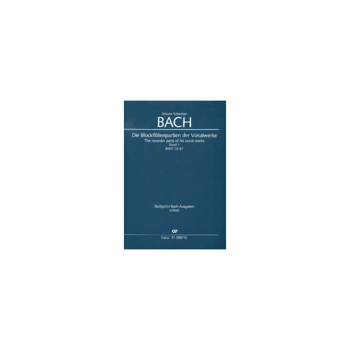 Bach, Die Blockflötenpartien der Vokalwerke View 2