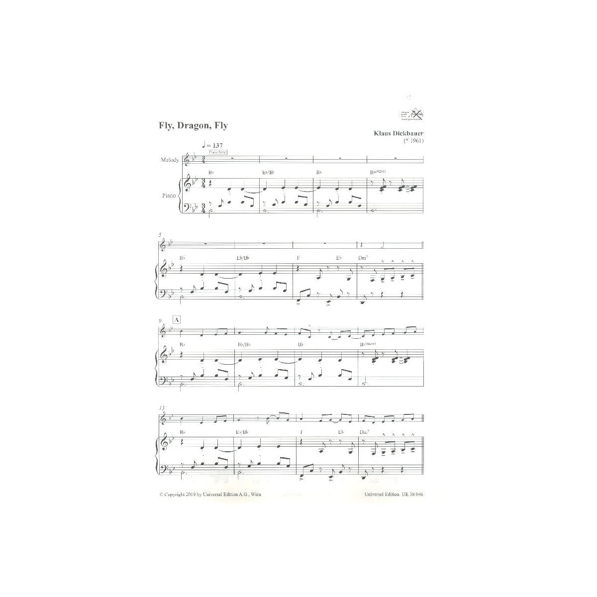 Dickbauer, Song Diary - Klav.begleitung View 2