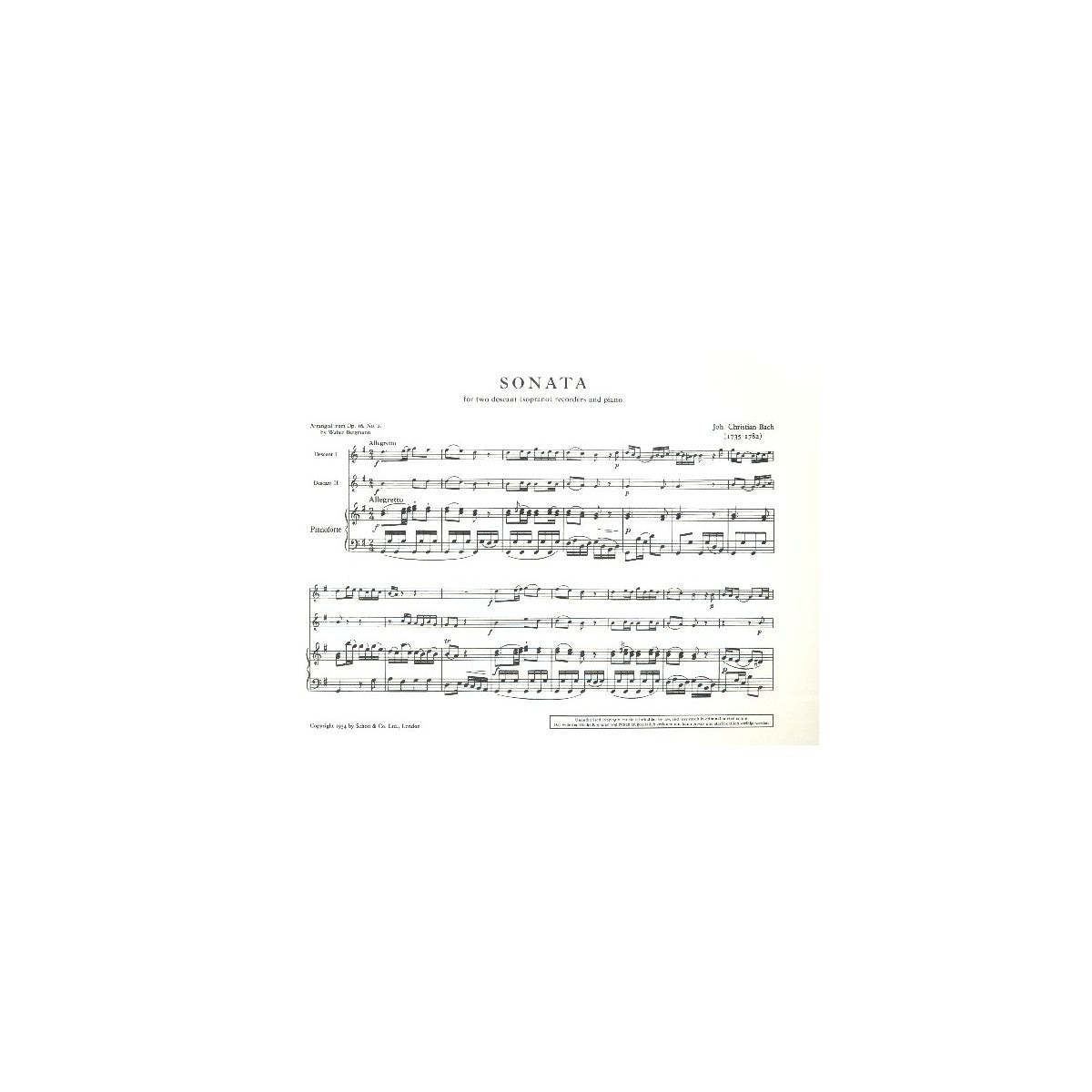 Bach, Joh.Chr., Sonate G-Dur op.16,2 View 2