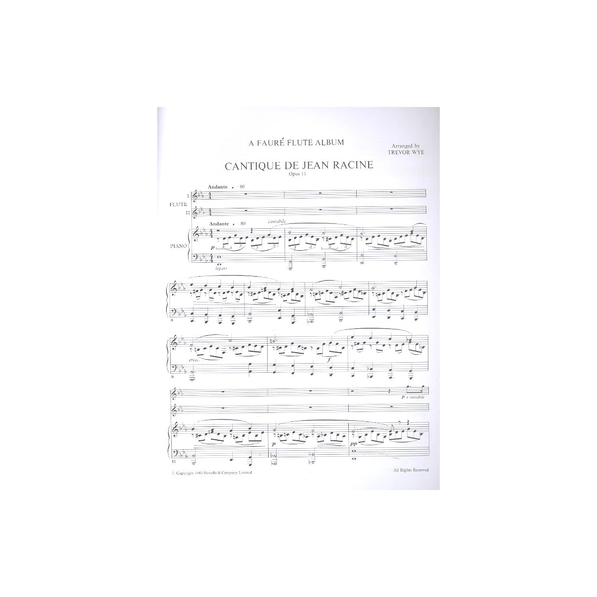 Fauré/ Wye, Flute Album
