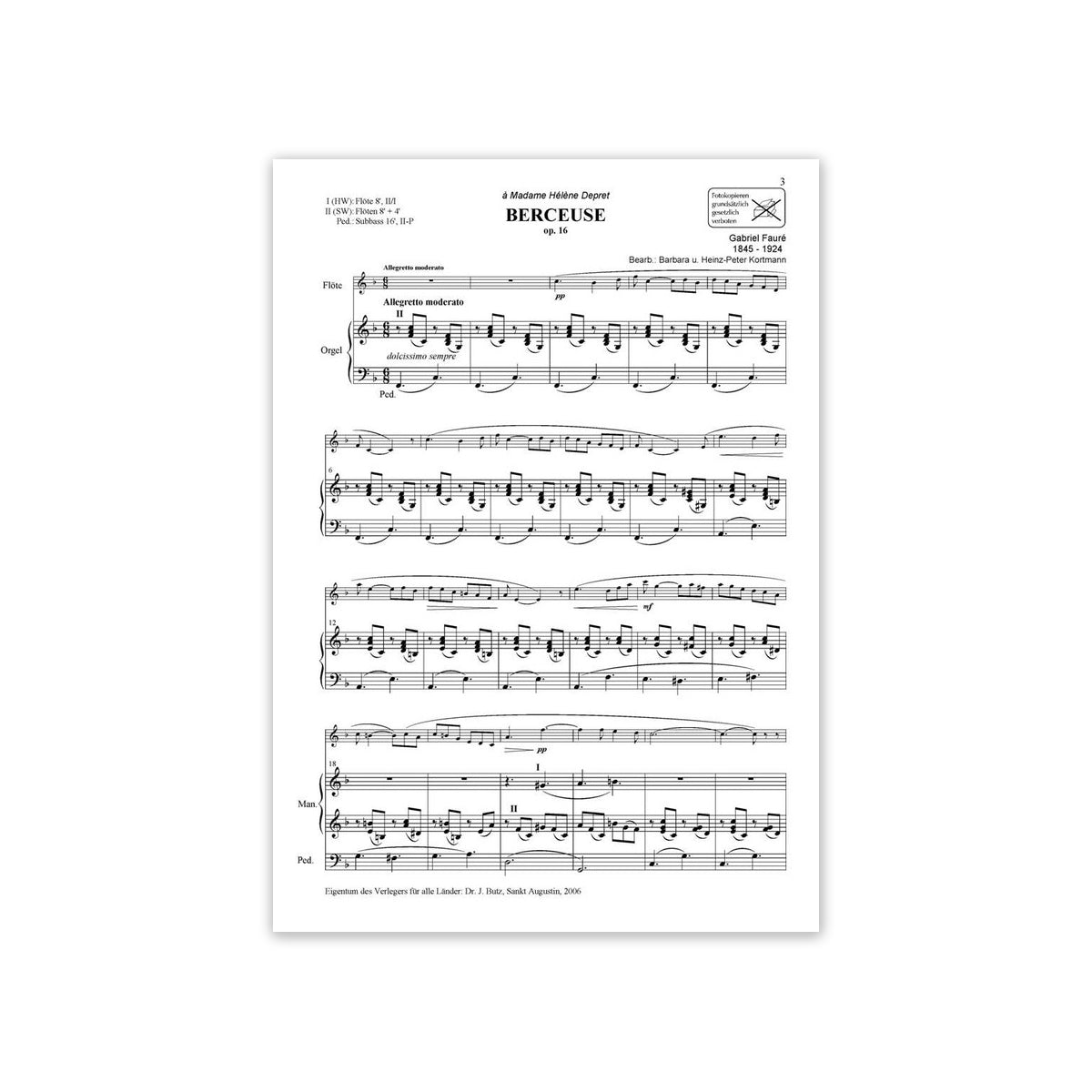 Fauré, Das Flöte- und Orgel-Album View 1