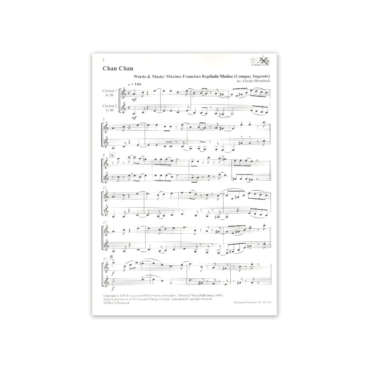 Afro Latin Clarinet Duets